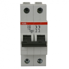 Электрический автомат защиты ABB S202 C25 двухполюсный однофазный